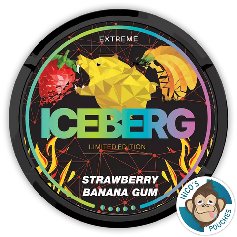 Iceberg Strawberry Banana Gum 150mg